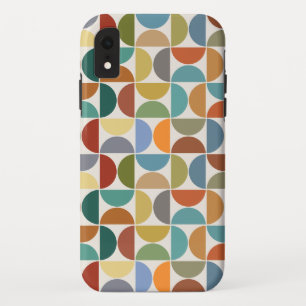MCM Semicircles Pattern Color on Cream iPhone XR Case
