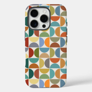 MCM Semicircles Pattern Color on Cream iPhone 16 Pro Case