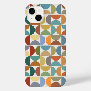 MCM Semicircles Pattern Color on Cream iPhone 14 Plus Case