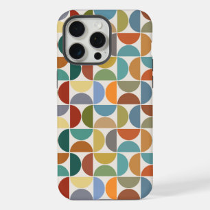 MCM Semicircles Pattern Color on Cream iPhone 15 Pro Max Case