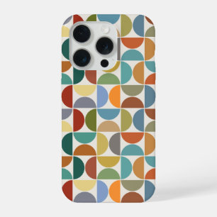 MCM Semicircles Pattern Color on Cream iPhone 15 Pro Case