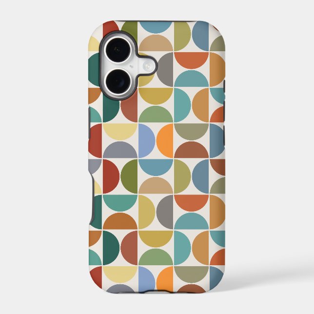 MCM Semicircles Pattern Colour on Cream (Back)
