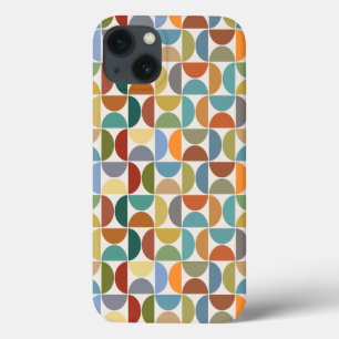 MCM Semicircles Pattern Colour on Cream iPhone 13 Case