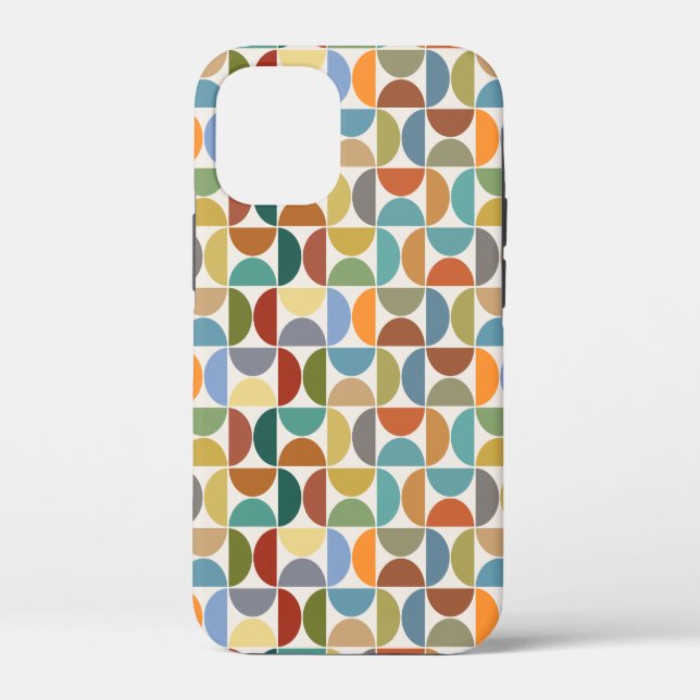 MCM Semicircles Pattern Colour on Cream Case-Mate iPhone Case (Back)
