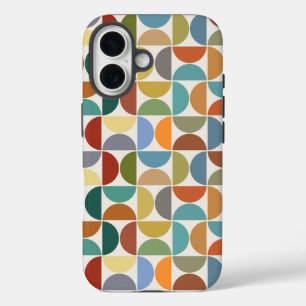 MCM Semicircles Pattern Colour on Cream iPhone 16 Case