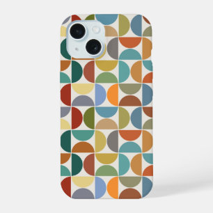 MCM Semicircles Pattern Colour on Cream iPhone 15 Case