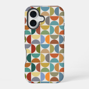 MCM Semicircles Pattern Colour on Cream iPhone 16 Case