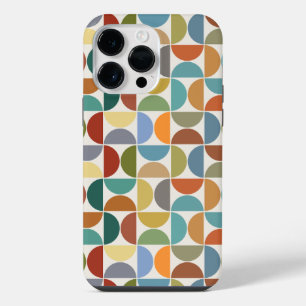 MCM Semicircles Pattern Colour on Cream iPhone 14 Pro Max Case