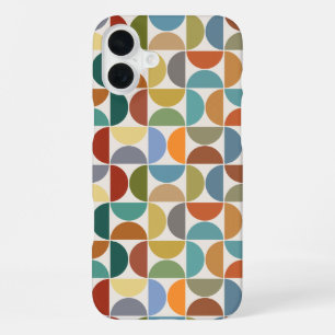 MCM Semicircles Pattern Colour on Cream iPhone 16 Plus Case