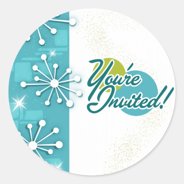 MCM Sputnik Engagement Shower Stickers (Front)