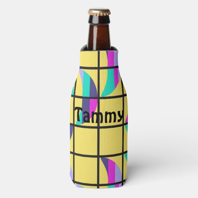 MCM Tic-Tac-Toe  Bottle Cooler (Bottle Front)