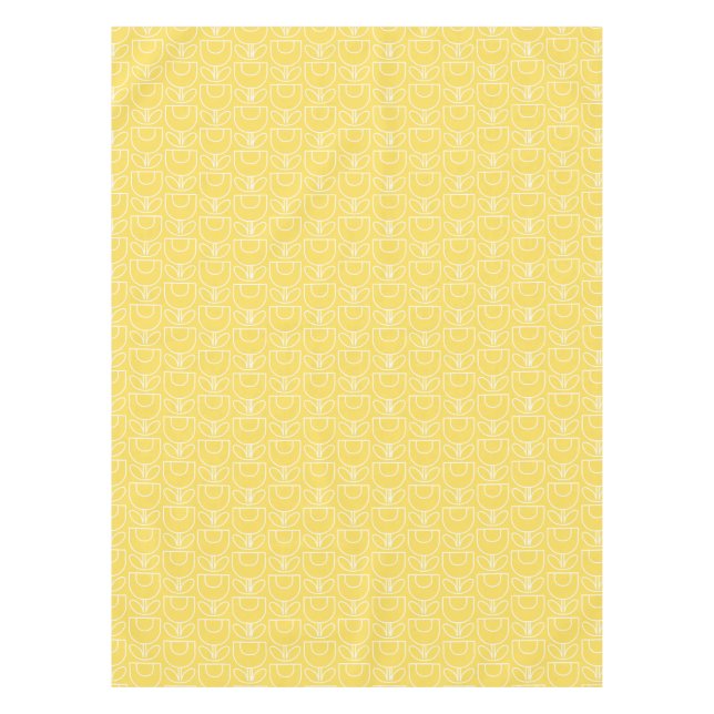 MCM Tulip Yellow Tablecloth (Front)