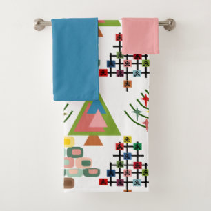 MCM Xmas Trees Bath Towel Set