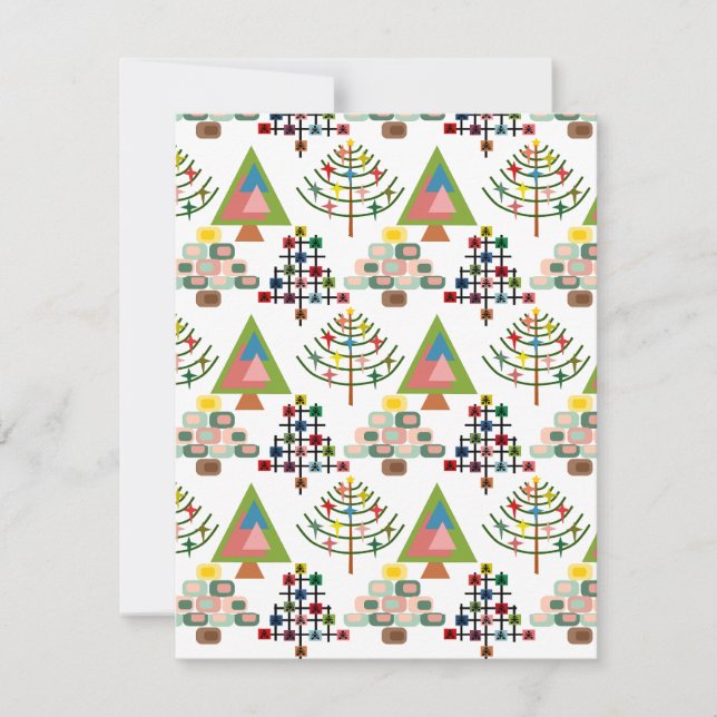MCM Xmas Trees  Card (Front)