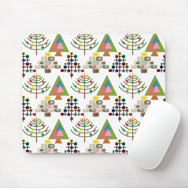 MCM Xmas Trees  Mouse Pad (With Mouse)