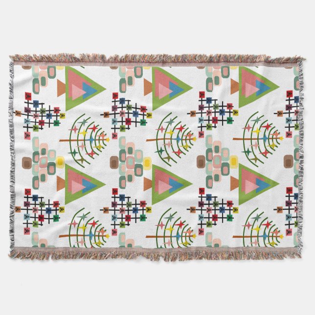 MCM Xmas Trees  Throw Blanket (Front)