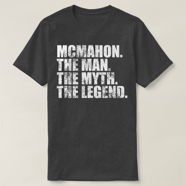 McmahonMcmahon Family name Mcmahon last Name Mcmah T-Shirt (Design Front)