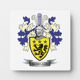 McMillan Family Crest Coat of Arms Plaque