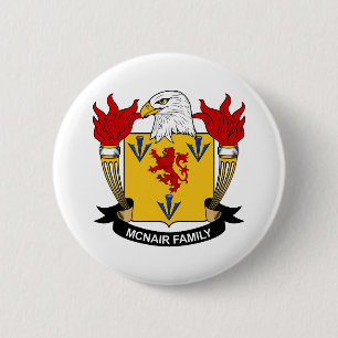 McNair Family Crest 6 Cm Round Badge