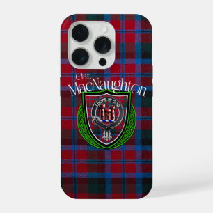 McNaughton Scottish Clan Tartan and Crest iPhone 15 Pro Case