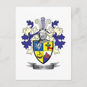 McNeill Family Crest Coat of Arms Postcard