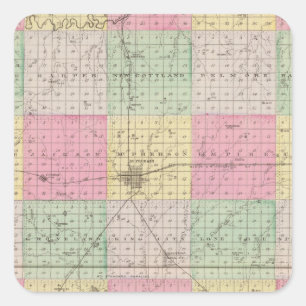 McPherson County, Windom, Kansas Square Sticker