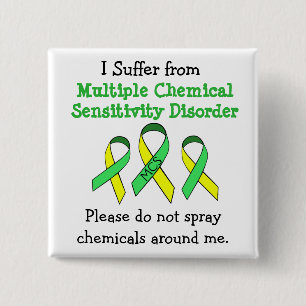 MCS Multiple Chemical Sensitivity Button