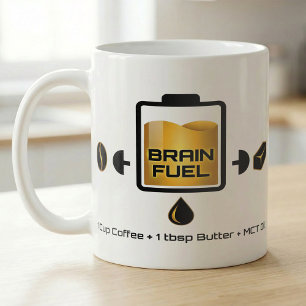 MCT Coffee Butter Recipe Focus Battery Mug
