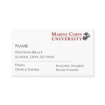 MCU Business Cards