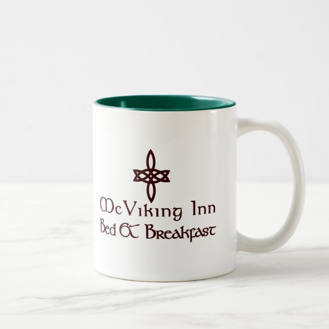 McViking Inn Bed & Breakfast Two-Tone Coffee Mug (Right)