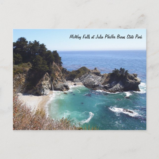 McWay Falls at Julia Pfeiffer Burns State Park Postcard (Front)
