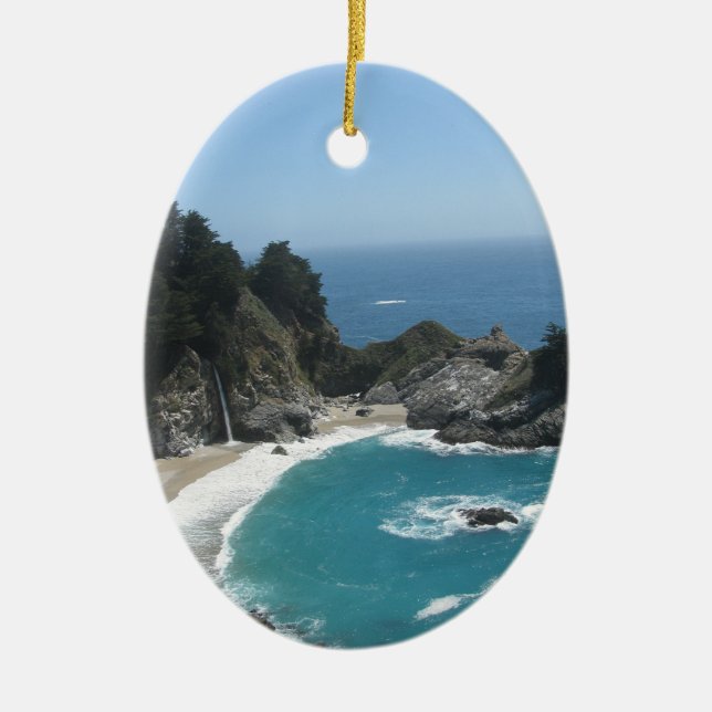 McWay Falls -Big Sur Ceramic Ornament (Front)