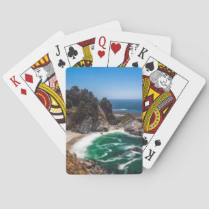 Mcway Falls in Julia Pfeiffer Burns state park Playing Cards