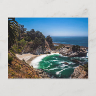 Mcway Falls in Julia Pfeiffer Burns state park Postcard