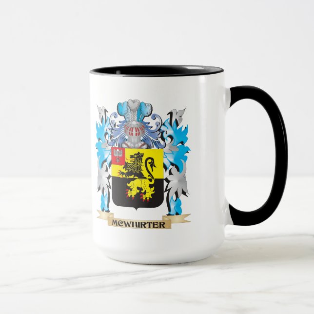Mcwhirter Coat of Arms - Family Crest Mug (Right)