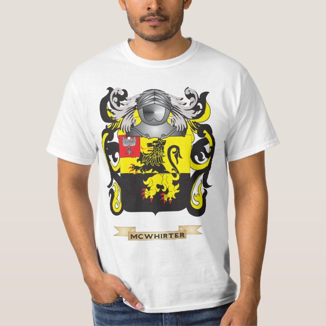McWhirter Coat of Arms (Family Crest) T-Shirt (Front)