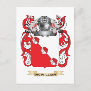 McWilliam Coat of Arms (Family Crest) Postcard