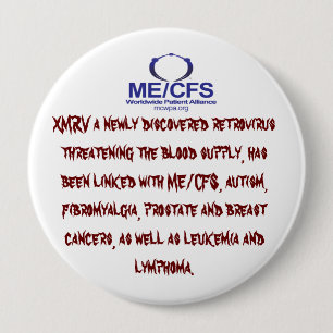 MCWPA Retrovirus Button. 10 Cm Round Badge