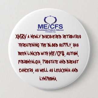 MCWPA Retrovirus Button. 10 Cm Round Badge