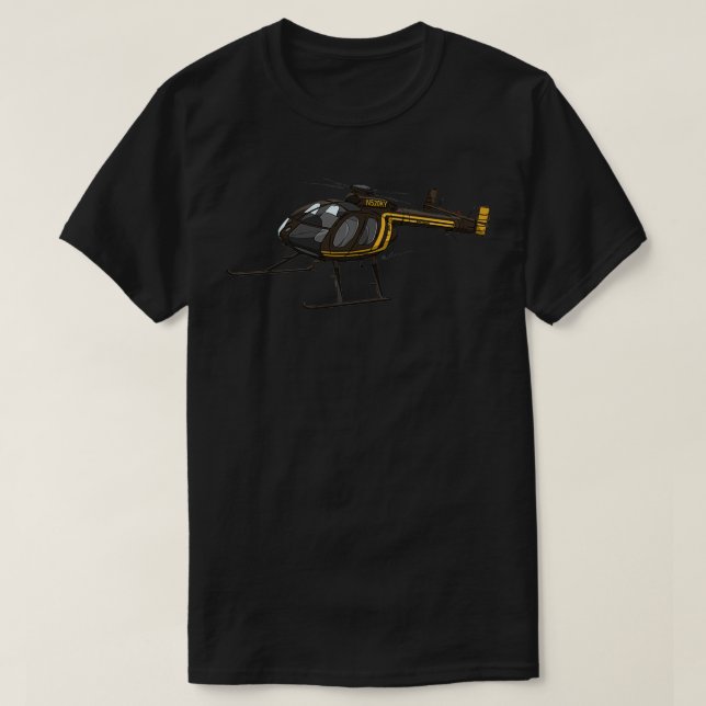 MD 500 Notar Helicopter N520KY T-Shirt (Design Front)