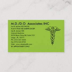md/do associates inc card - Customised