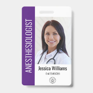 MD Doctor Hospital Medical Employee Photo ID Badge