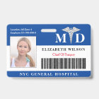 MD Doctor | Hospital Medical Employee Photo ID