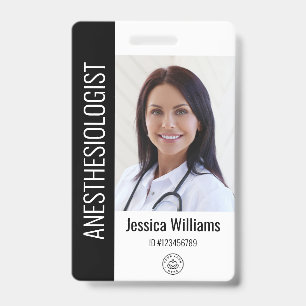 MD Doctor Hospital Medical Employee Photo ID Badge