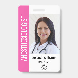 MD Doctor Hospital Medical Employee Photo ID Badge