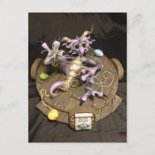 MD Embroidery Dragon Postcard