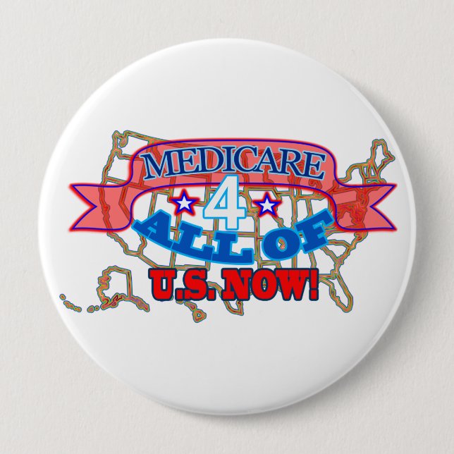 Md for all! 10 cm round badge (Front)