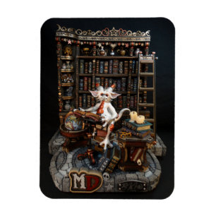 MD Library Dragon 3" x 4" Photo Magnet