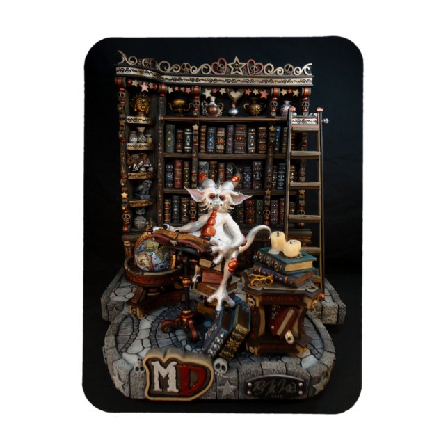 MD Library Dragon 3" x 4" Photo Magnet (Vertical)