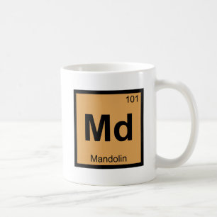 Md - Mandolin Chemistry Periodic Table Symbol Coffee Mug